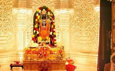 Ram Lalla decorated with golden splendour