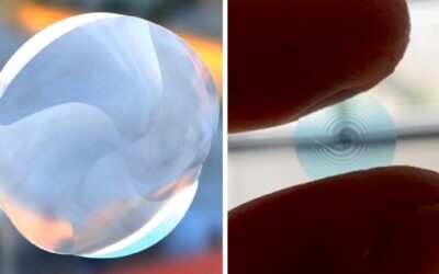 Spiral-shaped lens provides clear vision