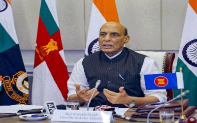 Rajnath bats for rules-based world order; Def Min urges nations to work on global peace