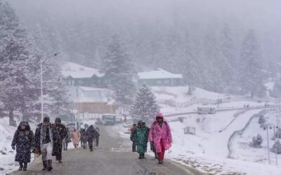 Snowfall bring cheers to Kashmir tourists
